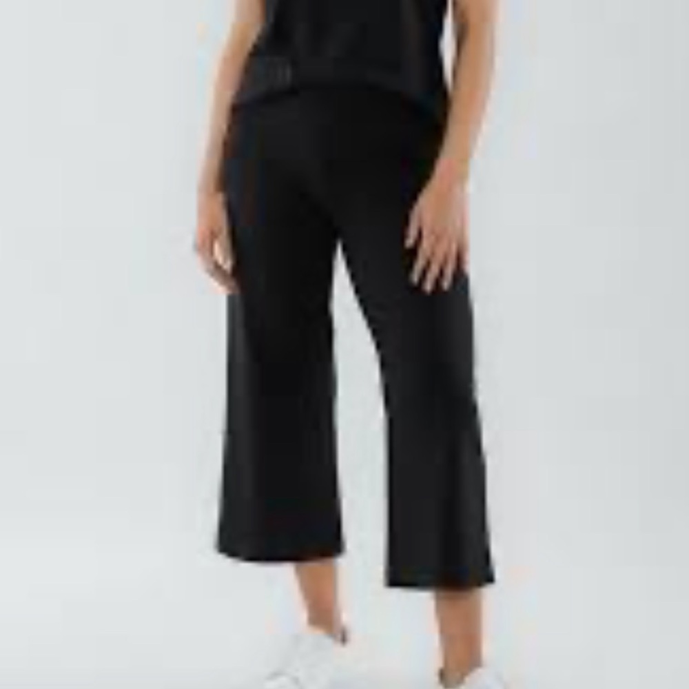 Habitat Black Flood Pants - Wide Leg with Elastic Waist